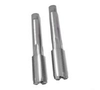 Paire de tarauds filetés à droite M18 x 1,5 pour le travail du métal | Taraud conique, filetage interne précis, matériau HSS, s'adapte aux clés standard, réparation de métal