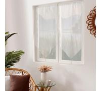 Paire de Vitrages Pointes Basic 60x120cm Blanc