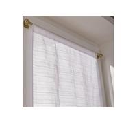 Paire de vitrages tamisant, Lola blanc l.60 x H.120 cm