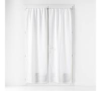 Douceur d'Intérieur Paire de rideaux Haltona Effet lin Blanc 2x70x200 cm