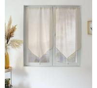 Paire de Voilages à Pointes Louna 60x90cm Écru