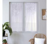 Paire de Voilages Brodés Sara 60x120cm Gris