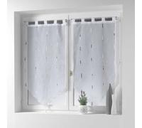 Paire de Voilages Chenilla 60x90cm Gris