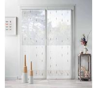 Paire de Voilages Chenilla 70x200cm Gris