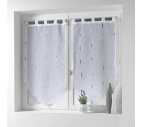 Paire de Voilages Chenilla 90x160cm Gris