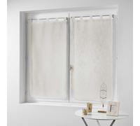 Douceur d'Intérieur Haltona Paire Droite Passants Effet Lin Tisse Haltona Polyester, Naturel, 120x60 cm