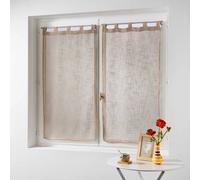 Paire de Voilages Haltona 60x90cm Noisette