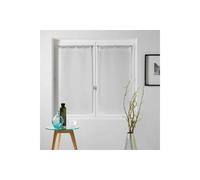 Paire de Voilages Milza 60x90cm Blanc