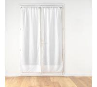Paire de Voilages Passe-Tringle Dandy 70x200cm Blanc