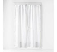 Paire de Voilages Passe-Tringle Haltona 70x240cm Blanc