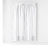 Paire de Voilages Passe-Tringle Haltona 70x240cm Blanc
