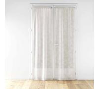 Paire de Voilages Passe-Tringle Karla 70x200cm Taupe