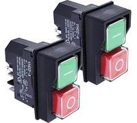 Paire d'interrupteurs électriques IP55 bouton rouge et vert 240V pour mélangeur à ciment belle minimix de remplacement