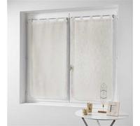 Douceur d'Intérieur Paire de voilages Haltona Effet lin tissé passants Polyester Naturel 60x160 cm