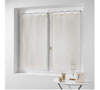 Paire droite passants 2 x 60 x 90 cm effet lin tisse haltona Naturel