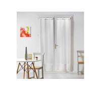 Paire droite passants 2 x 70 x 200 cm voile sable salina Blanc