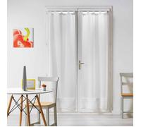 Paire droite passants 2 x 70 x 200 cm voile sable salina Blanc