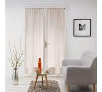 Paire droite passe tringle 2 x 70 x 200 cm voile tisse milza Beige Douceur d'Intérieur Beige G