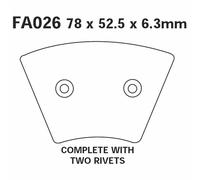 Paire Plaquettes EBC FA026