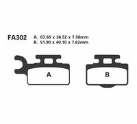 Paire Plaquettes EBC R FA302R