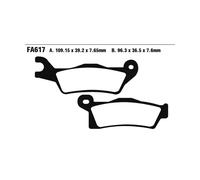Paire Plaquettes EBC R FA617R