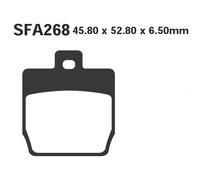 Paire Plaquettes EBC pour Sp SFA268HH MBK 50 Stunt