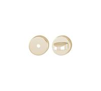 Paire rosaces rondes condamnation 762910 inox brossé champagne 2 pièces