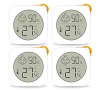 PAIRIER Thermomètre Hygromètre Intérieur Mini LCD Maison | Convient pour Chambres d'Enfants, Convient pour Chambres de Personnes Âgées