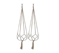 PAITOK Lot de 2 paniers de fleurs suspendus en macramé pour plantes d'extérieur, intérieur, balcon, plafond, jardin (122 cm x 2)