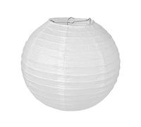 Pajoma Lot de 10 lanternes en Papier pour la décoration de Mariage, de fête - 35 x 35 cm - Blanc