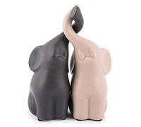 pajoma Lot de 2 Figurines d'éléphants Amoureux (Moyenne) 15 cm