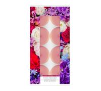 pajoma® Lot de 8 bougies chauffe-plat parfumées Roses et baies - Dans une coque en aluminium - Durée de combustion : environ 4 heures - Hauteur : 1,5 cm - Diamètre : 3,5 cm - Qualité supérieure - Pour