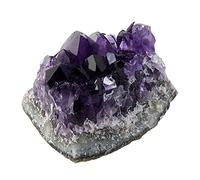 PAJPXPCD Cristal décoratif Améthyste naturelle grappe de cristaux violets Décoration d'intérieur Pierres précieuses en cristal, 150g, Agate
