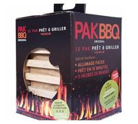 PAK BBQ Briquettes de Charbon Prêtes à Griller 100% Coques de Noisettes Recy s, Kit Barbecue, Système d’Allumage Intégré, Facile à Allumer en 10 Minutes, 3h de Combustion (4 KG (2 boîtes de 2 KG))