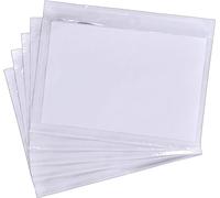 Pakomat, Lot de 500 pochettes autocollantes transparentes pour lettres de voiture DIN C6 12 x 17 cm - Pochettes transparentes autocollantes pour documents, sacs de facture