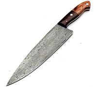PAL 2000 KNIVES MNSA-8791 Couteau de cuisine de chef en acier de Damas fabriqué à la main sur mesure. Couteaux de camping pour intérieur et extérieur, pliable, pêche