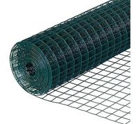 Paladian Grillage Acier gainé de Plastique - Maille carrée 13mm en PVC - Grillage Cloture Volaille ou Jardin - Taille 1m x 10m - Multi Usage et Résistant