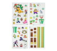 Paladone Aimants Super Mario Bros - Officiellement licencié par Nintendo, 63 aimants rétro pour frigo, tableau blanc ou casier