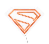 Paladone Applique murale néon LED en forme de logo Superman, lampe sous licence officielle DC Comics avec câble d'alimentation pour la maison, décoration, cadeau pour les fans de super-héros