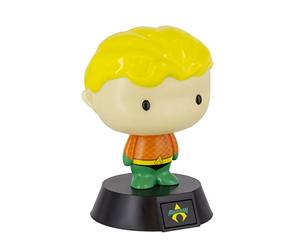 Paladone Aquaman Personnage 3D Ideal Night Chambres d'enfants, bureau et maison | Figurine sous licence officielle | Marchandise d'éclairage Pop Culture, multicolore