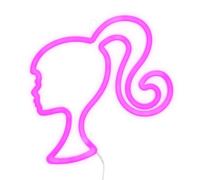 Paladone Lampe Barbie Néon LED – Poupée rose sous licence, USB, déco chambre fille