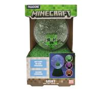 Paladone Boule à neige LED à paillettes Minecraft Creeper, à couleurs changeantes sous licence officielle pour enfants et adolescents, article de jeu, design compact
