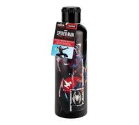 Paladone Bouteille d'eau en métal sous licence officielle Miles Morales Spider-Man 500 ml, bouteille isotherme réutilisable en acier inoxydable pour l'école, le sport, le travail