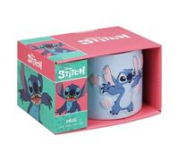 Paladone Disney Lilo & Stitch Tasse bleu pastel sous licence officielle 400 ml, grande tasse à café en céramique pour thé et chocolat chaud, produit de culture pop pour les fans du film