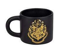 Paladone Grande tasse à café Harry Potter avec blason de Poudlard en relief, feuille noire et dorée, 400 ml, pour thé et chocolat chaud, marchandise et cadeaux pour les fans
