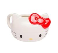 Paladone Hello Kitty Mug en céramique sous licence officielle Amine Cartoon Chat avec nœud rouge classique, accessoire de bureau et école et cadeau