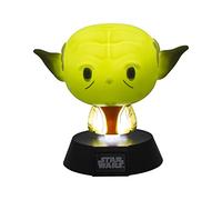 Paladone Icon BDP | Sous licence officielle | Cadeau parfait pour les fans de Star Wars | Super mignon Jedi Master Yoda Veilleuse 10 cm de haut | Alimenté par 2 piles AAA, Vert PP6380SW