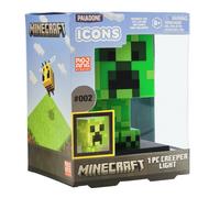 Lampe 3D Minecraft Creeper - Officielle, Lampe de Nuit - 12 cm de Haut, Fonctionne sur Piles, Décor de Chambre pour Gamers