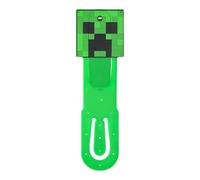 Paladone Lampe de lecture LED Minecraft Creeper à clipser et marque-page, alimentée par piles, accessoires sous licence officielle Gifts for Gamers pour les fans de culture pop, enfants, adultes