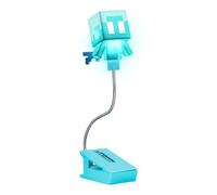 Paladone Lampe de lecture Minecraft Allay à clipser - Lampe de lecture sous licence officielle, lampe à clip avec câble flexible, avec tête en forme de foule, 3 modes d'éclairage, alimentation par